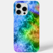 Crumpled Peacock Blue Texture Case-Mate iPhone Hülle (Rückseite)