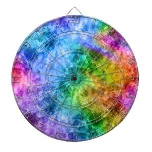 Crumpled Peacock Blue Texture Dartscheibe