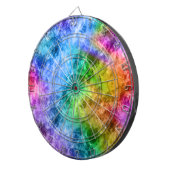 Crumpled Peacock Blue Texture Dartscheibe (Vorderseite rechts)