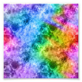 Crumpled Peacock Blue Texture Fotodruck (Vorne)