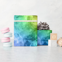 Crumpled Peacock Blue Texture Geschenkpapier