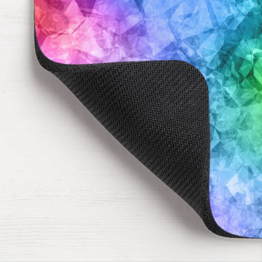 Crumpled Peacock Blue Texture Mousepad (Ecke)