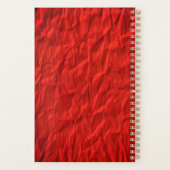Crumpled Red Cover Personalisiert Planer (Rückseite)