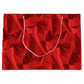 Crumpled Red Lame' Metallisches Foto Große Geschenktüte (Vorderseite)