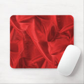 Crumpled Red Lame' Metallisches Foto Mousepad (Mit Mouse)