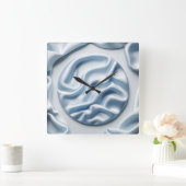 crumpled satin quadratische wanduhr (Zuhause)