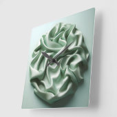 crumpled satin quadratische wanduhr (Winkel)