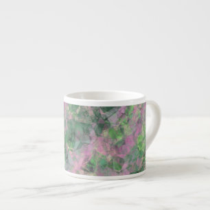 Crumpled Spring Green Texture Espressotasse