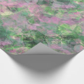 Crumpled Spring Green Texture Geschenkpapier (Ecke)