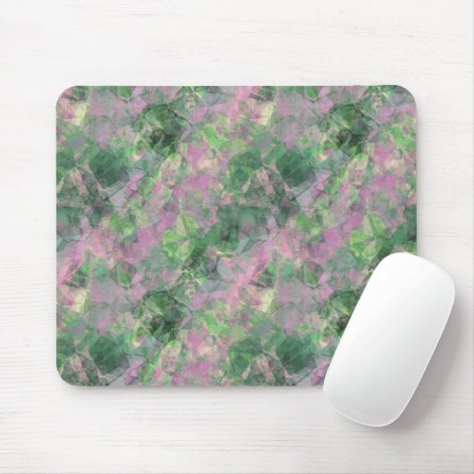 Crumpled Spring Green Texture Mousepad (Mit Mouse)