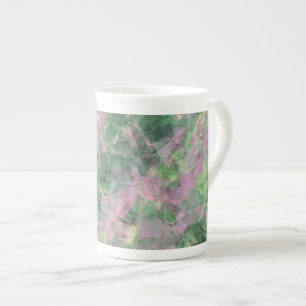 Crumpled Spring Green Texture Porzellantasse