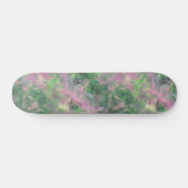 Crumpled Spring Green Texture Skateboard (Horizontal)