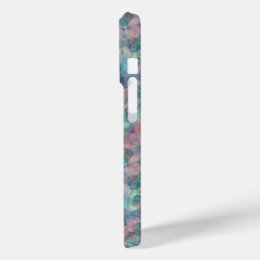 Crumpled Sunset Blue Texture Case-Mate iPhone Hülle (Rückseite / Links)