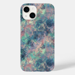 Crumpled Sunset Blue Texture Case-Mate iPhone 14 Hülle