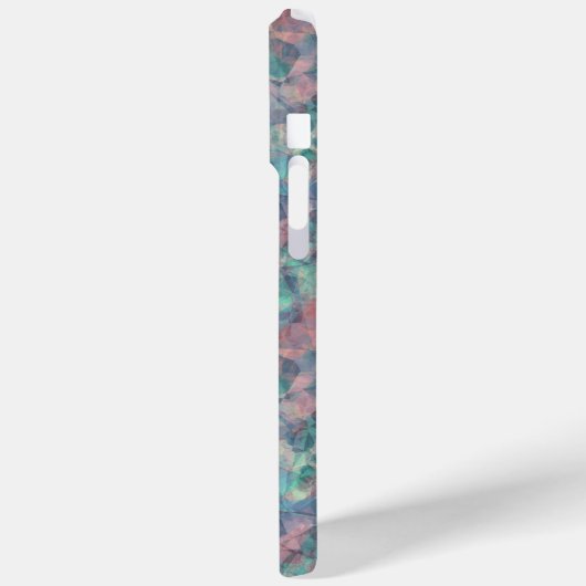 Crumpled Sunset Blue Texture Case-Mate iPhone Hülle (Rückseite / Links)