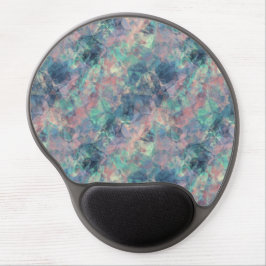 Crumpled Sunset Blue Texture Gel Mousepad