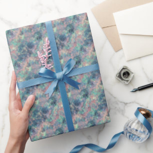 Crumpled Sunset Blue Texture Geschenkpapier