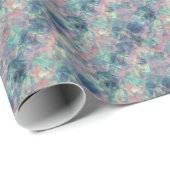 Crumpled Sunset Blue Texture Geschenkpapier (Rolleneckpunkt)