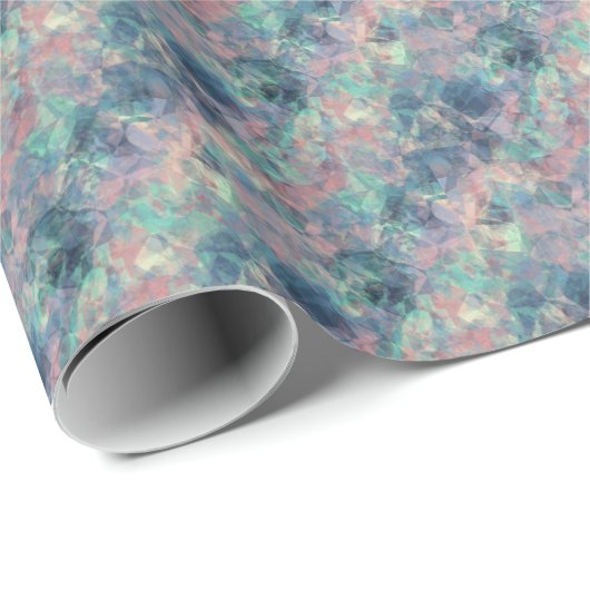 Crumpled Sunset Blue Texture Geschenkpapier (Rolleneckpunkt)