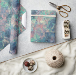 Crumpled Sunset Blue Texture Geschenkpapier