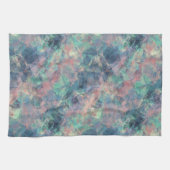 Crumpled Sunset Blue Texture Handtuch (Horizontal)