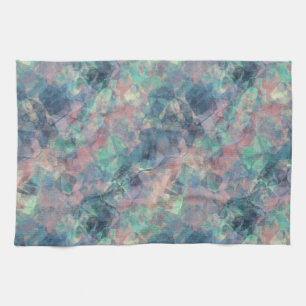 Crumpled Sunset Blue Texture Handtuch