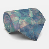 Crumpled Sunset Blue Texture Krawatte (Gerollt)