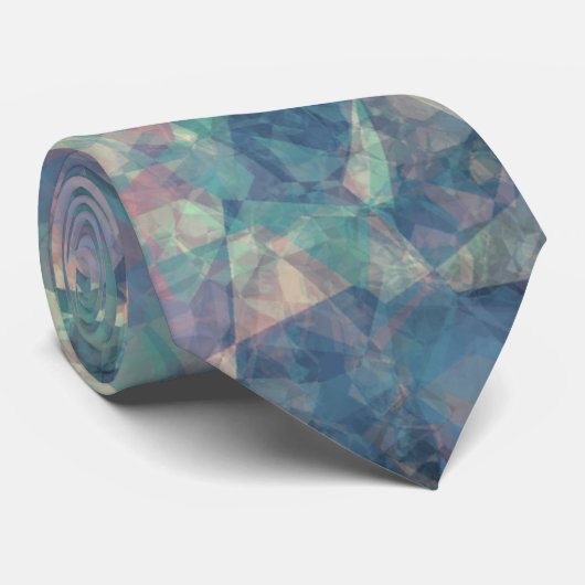 Crumpled Sunset Blue Texture Krawatte (Gerollt)