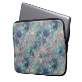 Crumpled Sunset Blue Texture Laptopschutzhülle (Vorderseite Links)