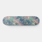Crumpled Sunset Blue Texture Skateboard (Horizontal)