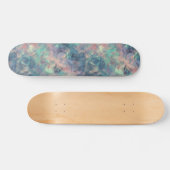 Crumpled Sunset Blue Texture Skateboard (Horizontal)