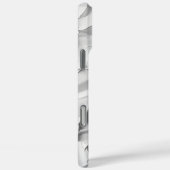 Crumpled White Paper Texture Modern Phone Case (Rückseite / Rechts)