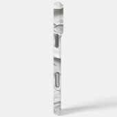 Crumpled White Paper Texture Phone Case (Rückseite / Rechts)