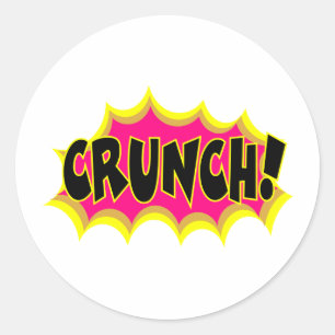 Crunch! Runder Aufkleber