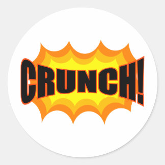 Crunch! Runder Aufkleber