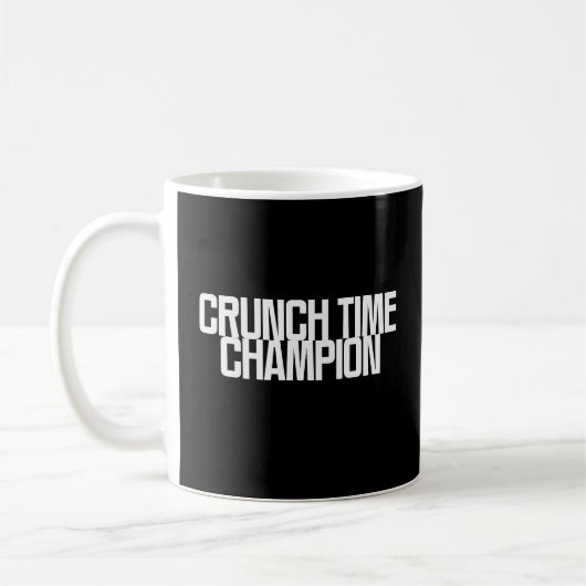 Crunch Time Champion | Data Deadline Bezwinger Kaffeetasse (Links)