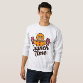 Crunch Time – Gingerbread Lifting Barbell Christma Sweatshirt (Vorne ganz)