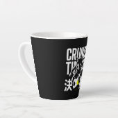 Crunch Time Soccer Cat Gift for Coaches & Athletes Milchtasse (Linke Ecke)