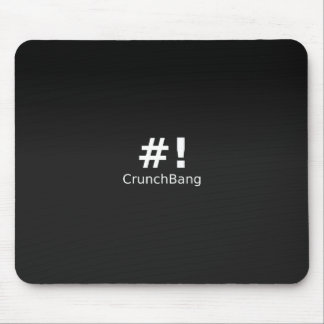 #! CrunchBang Linux Schwarzes Mousepad