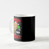 Crunches Then Zzas Xmas Santa Zza Weightlifting Gy Kaffeetasse (Vorderseite Links)