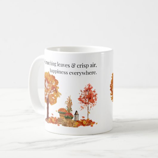 Crunching Blätter & Crisp Air Fall Tasse - Herbstl (Vorderseite Links)