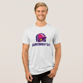 Crunchwrap Funny – Hilarious Taco Lover Humor Tri-Blend Shirt (Vorderseite voll)