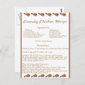 Crunchy Chicken Strips Postkarte (Vorne/Hinten)