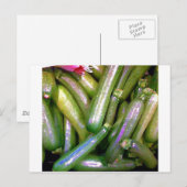 Crunchy Courgettes Postkarte (Vorne/Hinten)