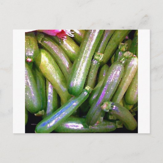 Crunchy Courgettes Postkarte (Vorderseite)