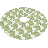 Crunchy Green Kosher Dill Pickle Chips Feinschmeck Polyester Weihnachtsbaumdecke (Schrägansicht)