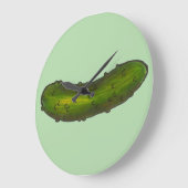Crunchy Green Kosher Dill Pickle Feinschmecker Del Große Wanduhr (Winkel)