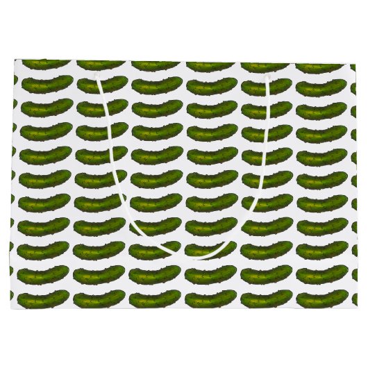 Crunchy Green Kosher Dill Pickle Sour Deli Pickles Große Geschenktüte (Rückseite)