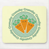 Crunchy Karotten Kawaii Mousepad (Vorne)