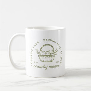 Crunchy Mama Bio vegetarisch ökologisch grün Kaffeetasse